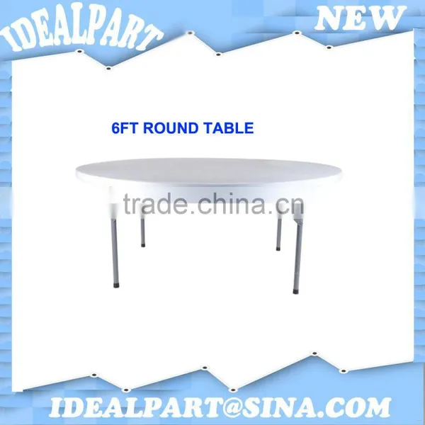 1.8m Folded banquet table round table for event