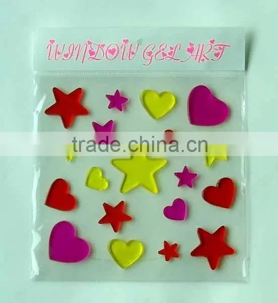 2015 Pvc Home Decor Removable Wall Sticker/star 3D Wall Paper Home Decor