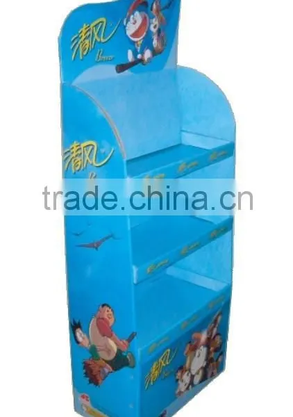 Product Floor Standing Paper Display Rack Printed photo-4