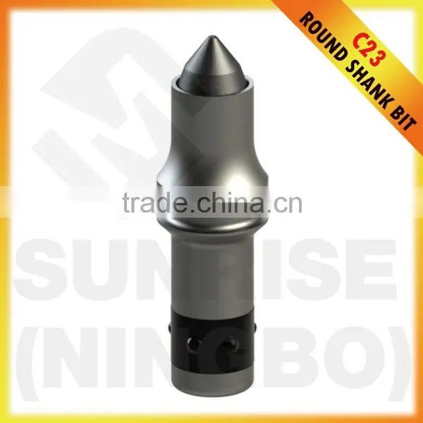 C23 19mm Road Trenching Cutter Carbide Tipped Tool Bits Kennametal Teeth Conical Trench Drill Pick