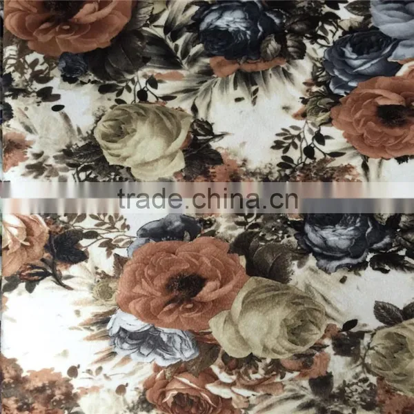 Velboa Fleece Printed Velvet With Burnout Design photo-3