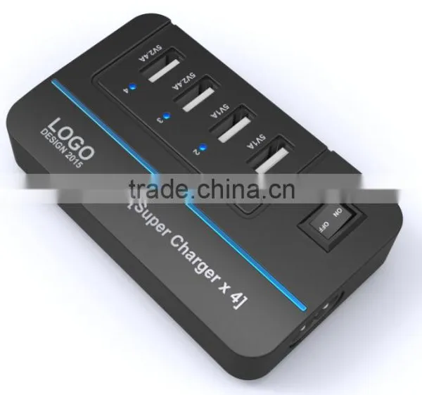 2015 NEW 20W 5V4A 4 Ports High Speed Desktop ForSmartphones, Tablets and Many Other Devices USB Charger With Power IQ Technology photo-2