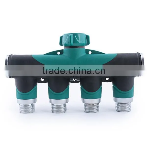4 Way Garden Hose Connector| Hose to Hose Arthritis Friendly Watering Splitter, Leak Free photo-4