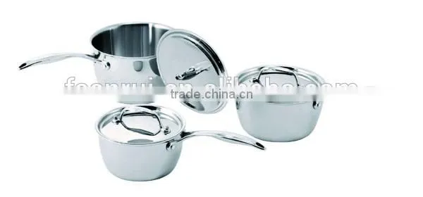 AH3591 6PCS 3-PLY STAINLESS STEEL COOKWARE SET