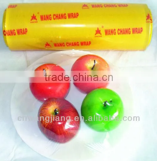 Clear Food Packing Film Food Grade Pvc Cling Film Plastic Wrap photo-3