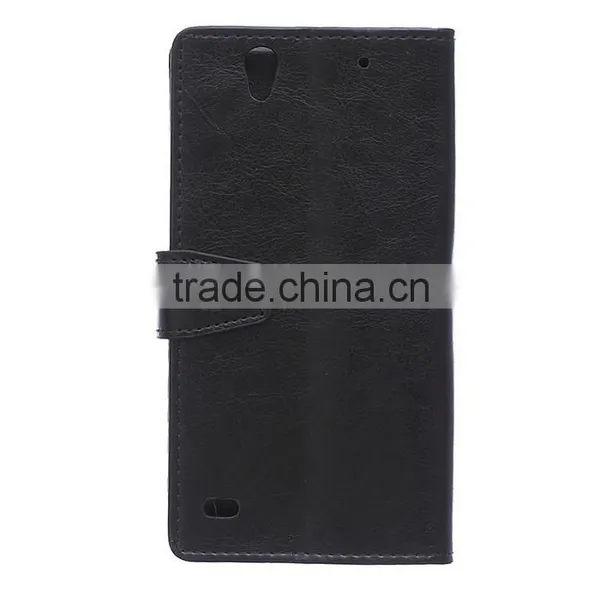 Wholesale Flip Cover Leather Case For Sony C4,For Sony C4 Book Cover Stand Case photo-3