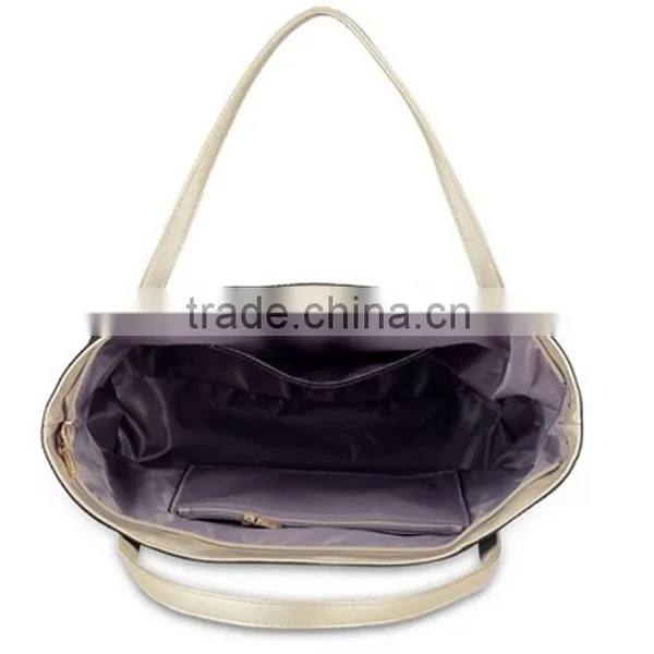 Custom NylonTote and Shoulder Portable Large Travel Shopping Bag for Women photo-3