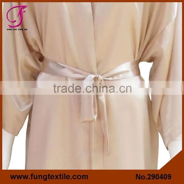 290409 Women Short Satin Bath Robe photo-2
