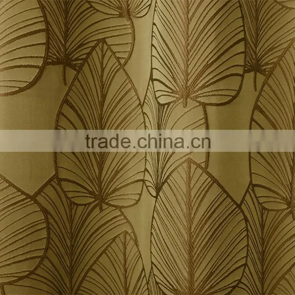 Welcome OEM Floral Thick Fabric Polyester Embroidered Jacquard Sofa Upholstery Fabric,blackout Curtain Fabric photo-3