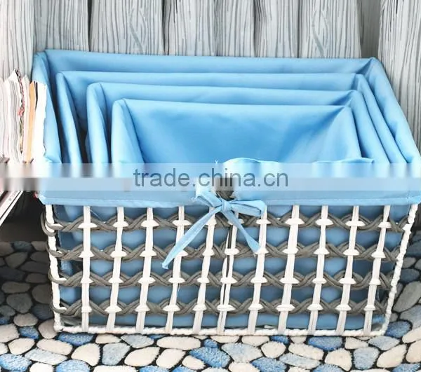 Simple Clean Handmade Cheap Jute Storage Basket photo-2