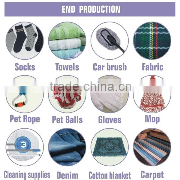 OE Recycled Cotton Polyester Blended Yarn With Good Quality