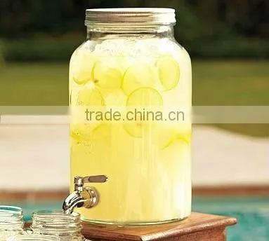Huge Glass Mason Jar With a Tap