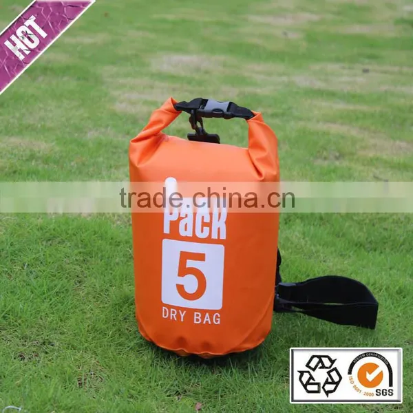 Ocean Pack Water Proof PVC Tarpaulin Dry Bag With Shoulder Strap/ Camping Dry Bag photo-2