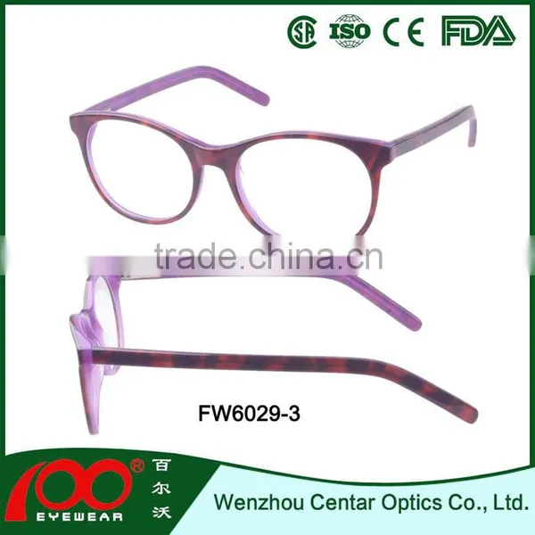New Model Eyewear Frame Glasses Acetate Round Eyewear Glasses for Girl photo-2
