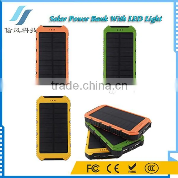6000mAh Dual USB Solar Power Bank With LED Torch Light photo-6