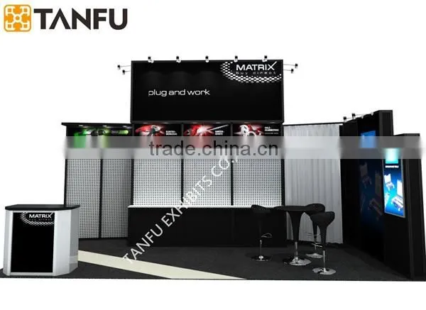 20' Tradeshow Booth With Shelves on Backwall photo-3