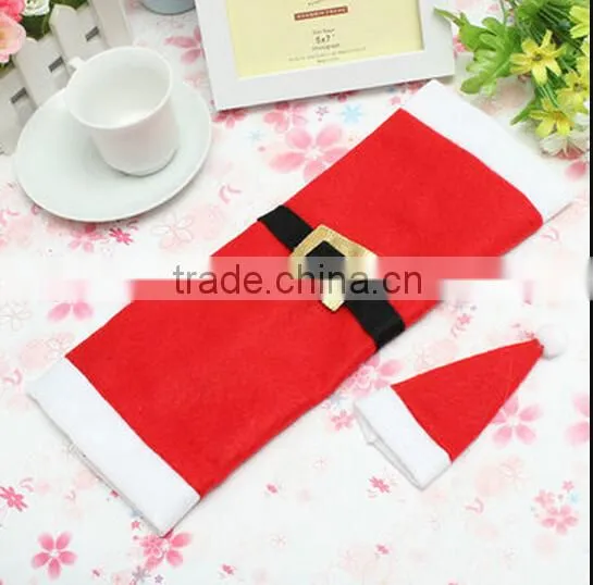 Christmas Decorative Wine Bottle Bag / Table Dinner Christmas Decoration / Christmas Bottle Sets photo-6