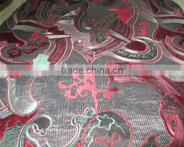 DESIGNER DESIGN FABRICS ON RAW SILK photo-2