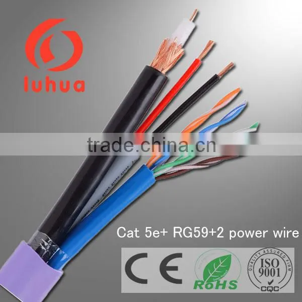 RG59 2c Coaxial Cable rg 59 + 2 Core Power for Video Camera CCTV CATV System CE RoHS ISO9001 Approved photo-6