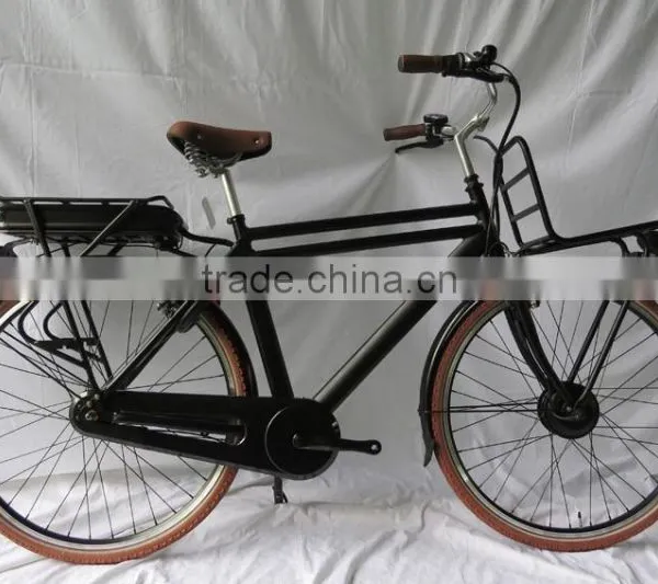 Retro Cargo Electric Bike With Front and Rear Carrier ( HJ-14C24) photo-2