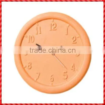 Decorative Round Handmade Garden Terracotta Wall Clock Modern Design