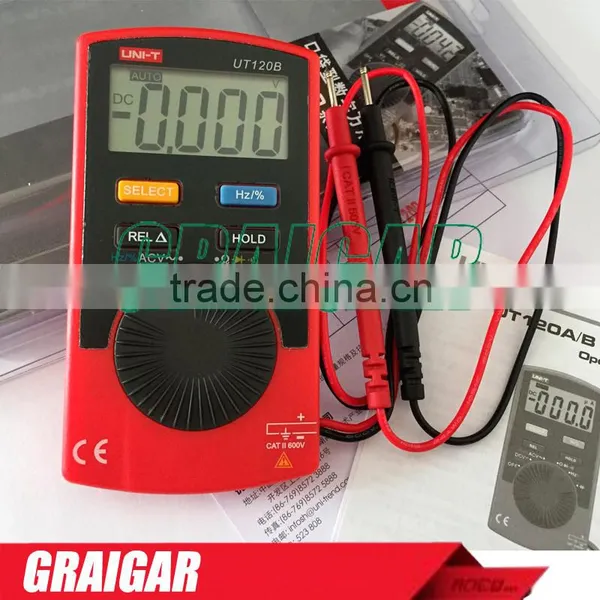 Pocket Size Type Digital Multimeters UNI-T UT120B Super Slim Meter Handheld Digital Multimeters Mini Digital ac dc Voltmeter photo-4