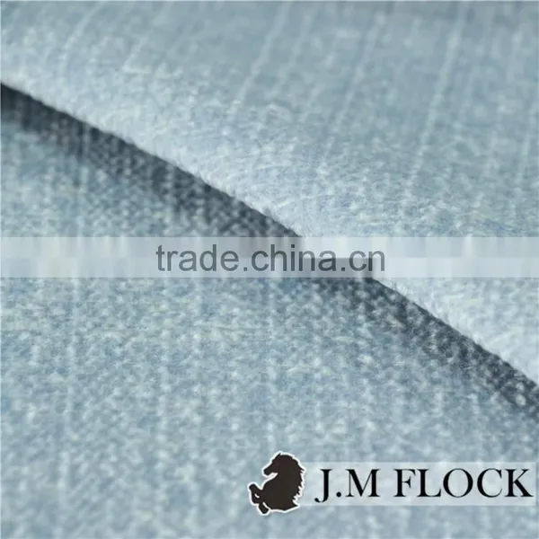 Dark Pink Plain Pattern China Flocking Fabric Wholesale Plain Cotton Textiles photo-3