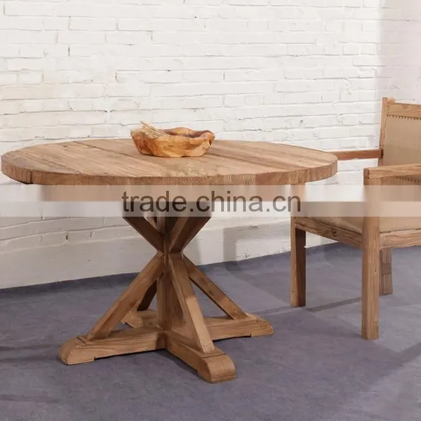 180cm Round Reclaimed Wood Dining Table photo-3