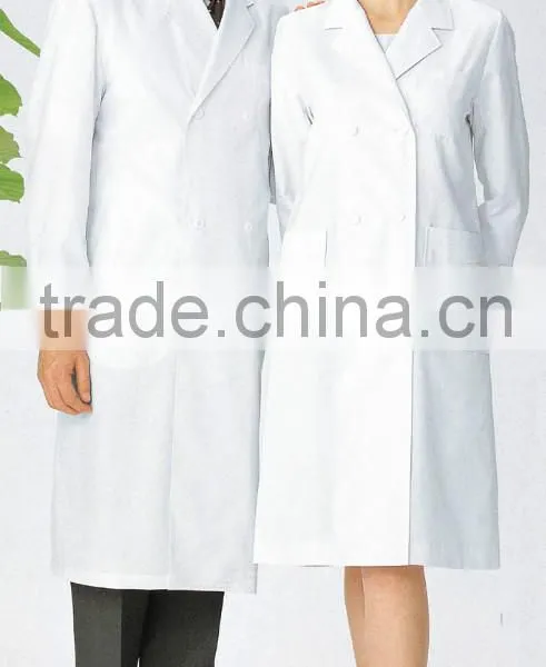 Designer 41" Inch Extra Long Unisex White Polycotton Doctor Coat photo-2