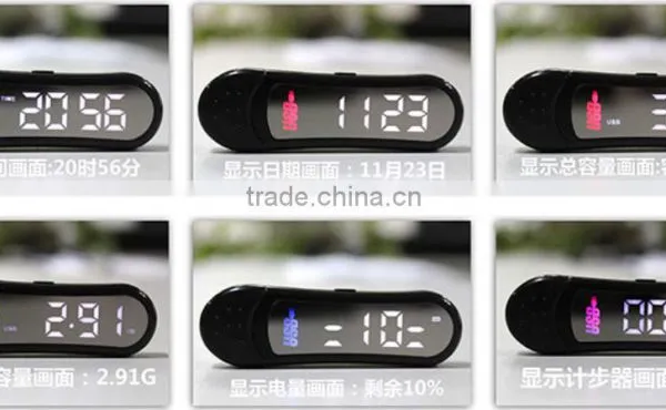 USB Rechargable LED Pedometer, 3d Pedometer Usb Flash Drive 8gb photo-2