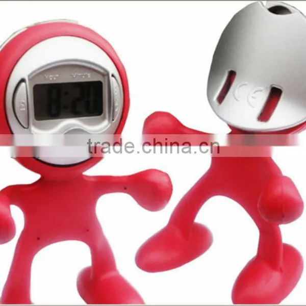 2016 Man Shaped Digital Mini Lcd Clock photo-3