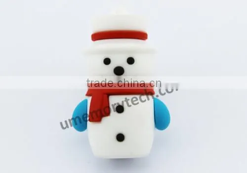Snowman Style Cartoon Character USB2.0 Flash Hard Thumbnail Drive 128gb photo-2