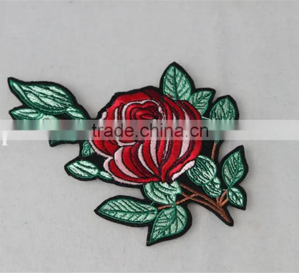 Hot Sale Iron-on Flower Applique Embroidery Patch for Wedding photo-2