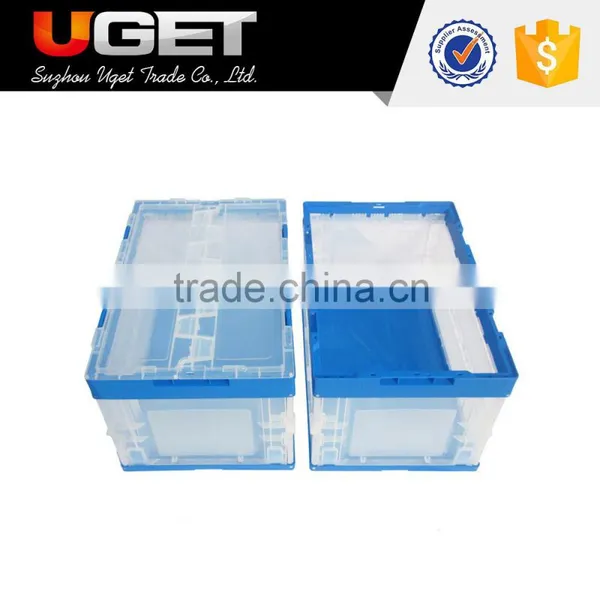 Customized Logo Space Saving Stackable Folding Plastic Fresh Crate photo-2