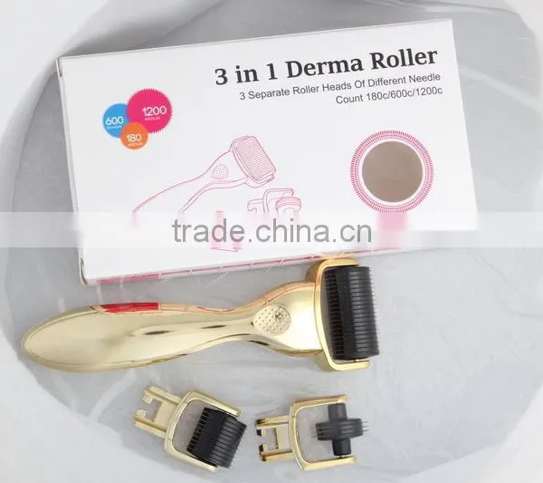 New Arrival NL301 ! 180/600/1200 Micro Needle Derma Roller,3 in 1 Derma Roller,high Quality 3 in 1 Derma Roller photo-4