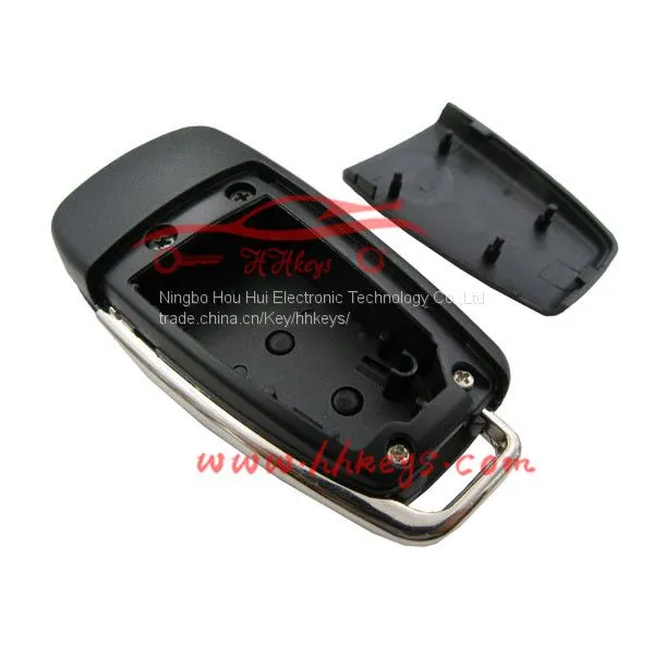 Audi 3 Button (Trunk Button)modified Remote Flip Key Case Shell photo-3