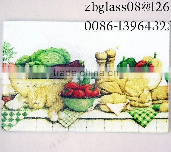 Square Tempered Glass Cutting Board