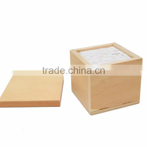 Early Childhood Education Preschool Training Kids Toys Montessori Volume Box With 1000 Cubes photo-3