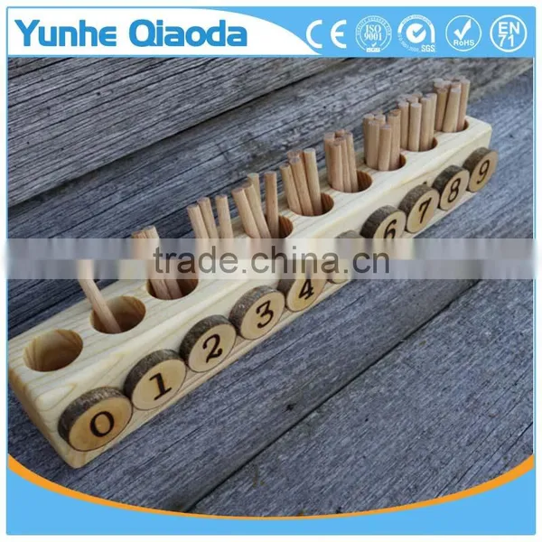 Spindle Box, Montessori Math, Educational Wooden Toy photo-2