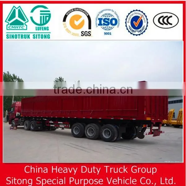 Enclosed Box Semi-Trailer/Curtin Side Trailer For 20-60 Tons Heavy Duty Transport photo-6