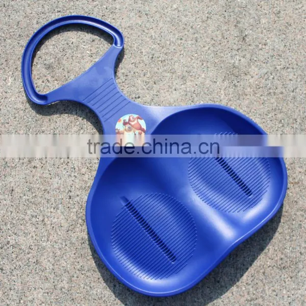Snow Sledge A Variety of Different Colours of Plastic Snow Sledge for Kids and Adults photo-2