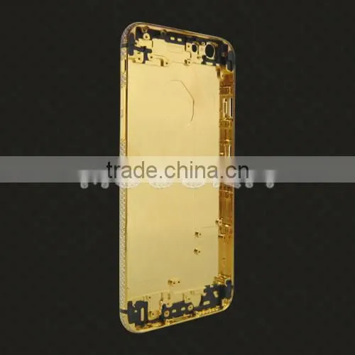 24K Gold With Partly Diamond Luxury Back Housing for Iphone 6s/6s Plus Back Cover,for Iphone 6s Gold Housing Diamond photo-4