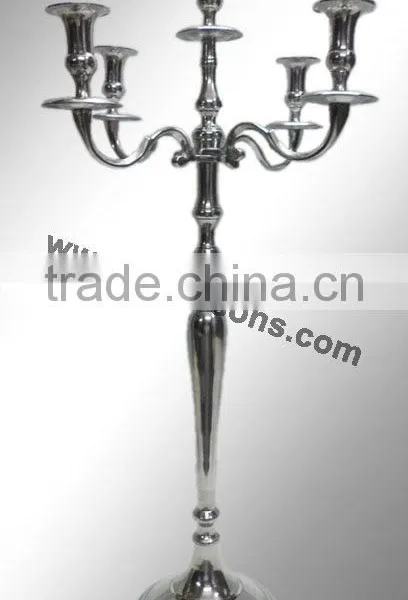 Wedding Candelabra/Antique Aluminium Candelabra With Silver Finish photo-4
