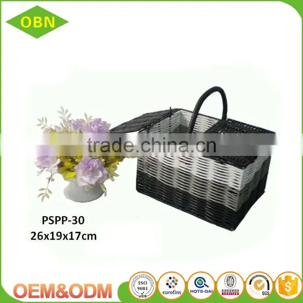 Woven Plastic Empty Picnic Basket Wholesale photo-4