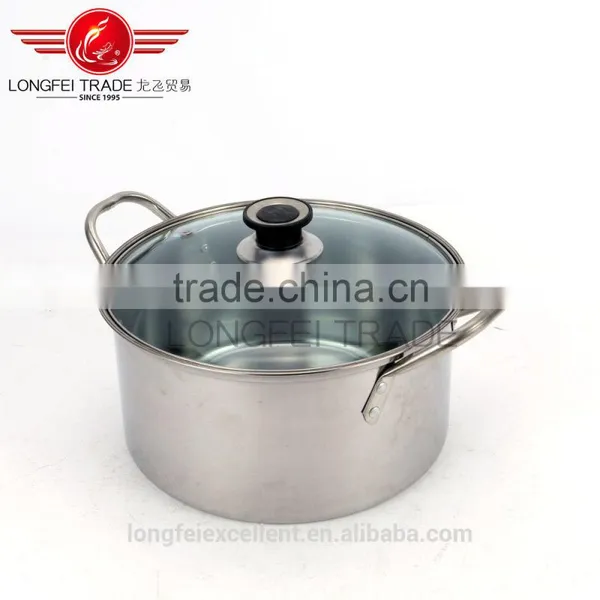 Hot Sale 4pcs Natural Color European-style Stainless Steel Cooking/ Soup Pot Set photo-3