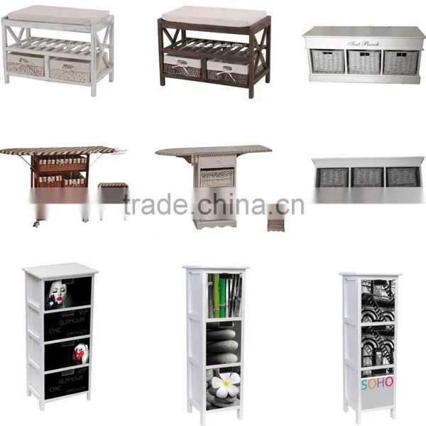 Kitchen Wall Hanging Cabinet Shelf With 3 Colorful Drawers photo-5