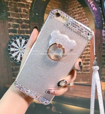 Diamond Cell Phone Back Cover Silicone Mobile Phone Cases for IPhone7/7Plus/6/6s/6plus/6splus Soft Tpu Shell Housing photo-4