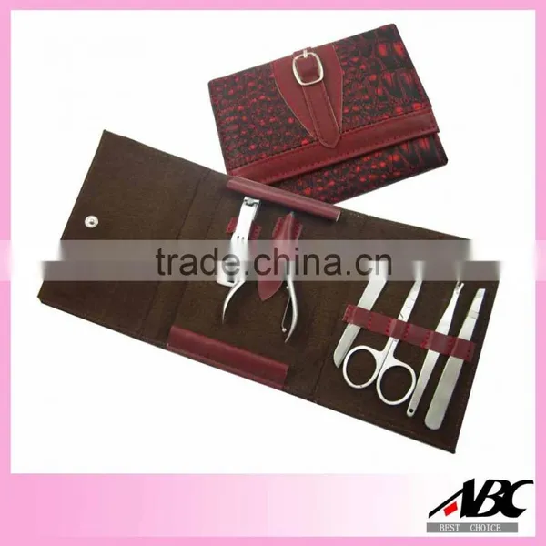 Good Quality Pink Pouch Stainless Steel Beauty Manicure Set photo-2