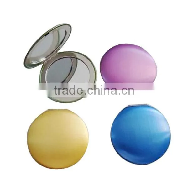 New Style Modern Round Two-Fold Cosmetic Mirror,Portable Small Cosmetic Mirror photo-2