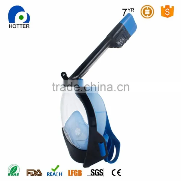 New Snorkel Full Face Mask Diving Equipment for Watersport Liquid Silicone Top Quality photo-2
